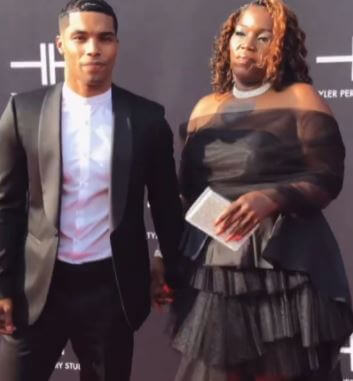 Nickey Alexander with her son Rome Flynn.